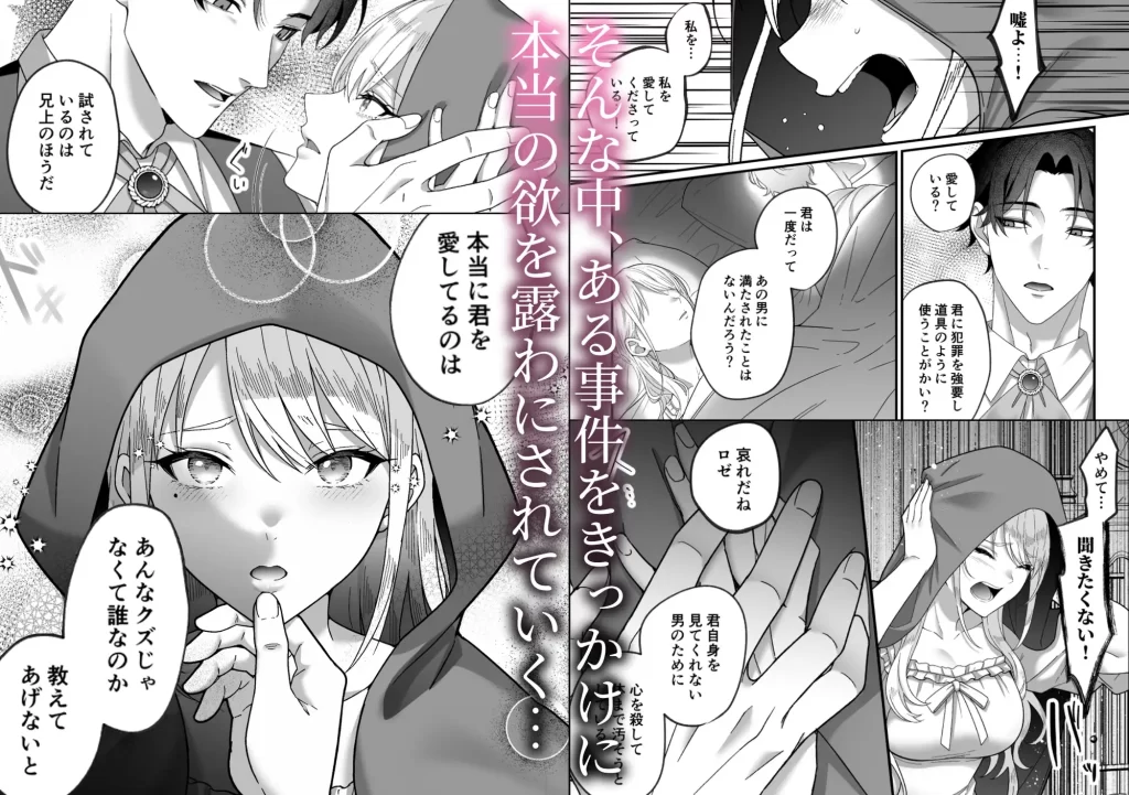 婚約者の兄王子の為に悪役令嬢を演じていたはずが、ヤンデレ弟王子に弱みを握られ、執拗な攻めに罪悪感ごと快楽に堕とされる
